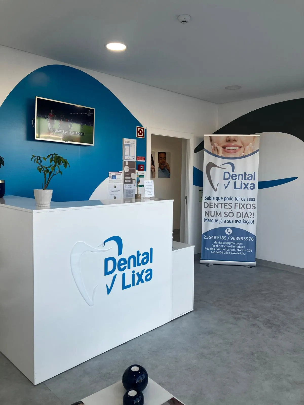 Espaço da clínica Dental Lixa, em Vila Cova da Lixa